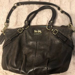 COACH genuine brown leather purse